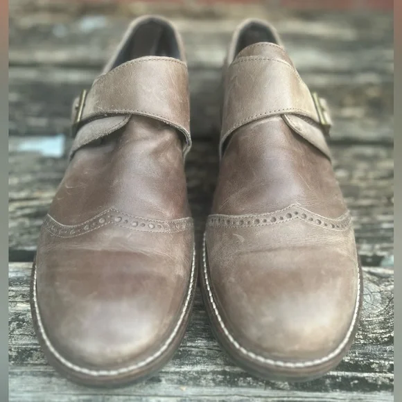 NAOT EVIDENCE VINTAGE FOG LIGHT BROWN LEATHER SLIP RESISTANT SHOES 40/ 7.5